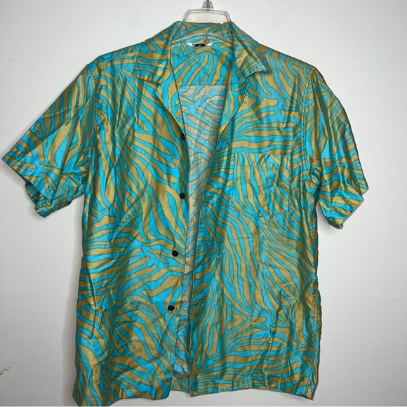 Vintage Hawaiian Short Sleeved Button Front Casual Shirt Cotton Unisex Size Med - Picture 7 of 12